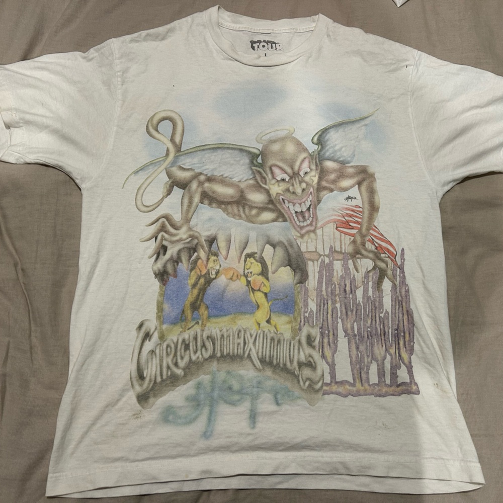 Travis Scott White Tour Tee